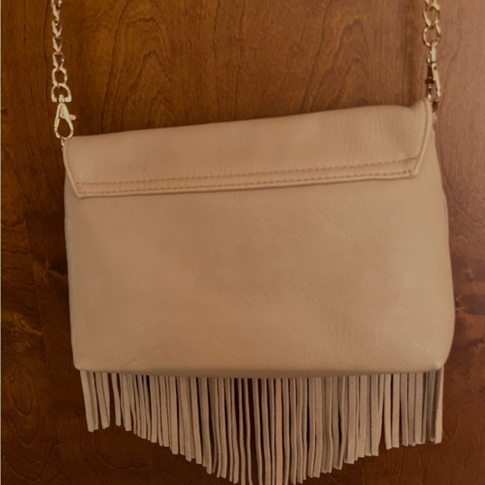 MODE LUXE NWOT Faux Leather Crossbody/Clutch in Taupe Color Excellent Condition - Picture 5 of 11